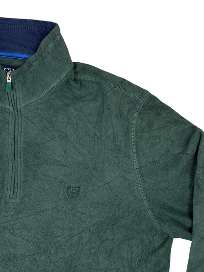 Chaps Green Quarter Zip Fleece Medium