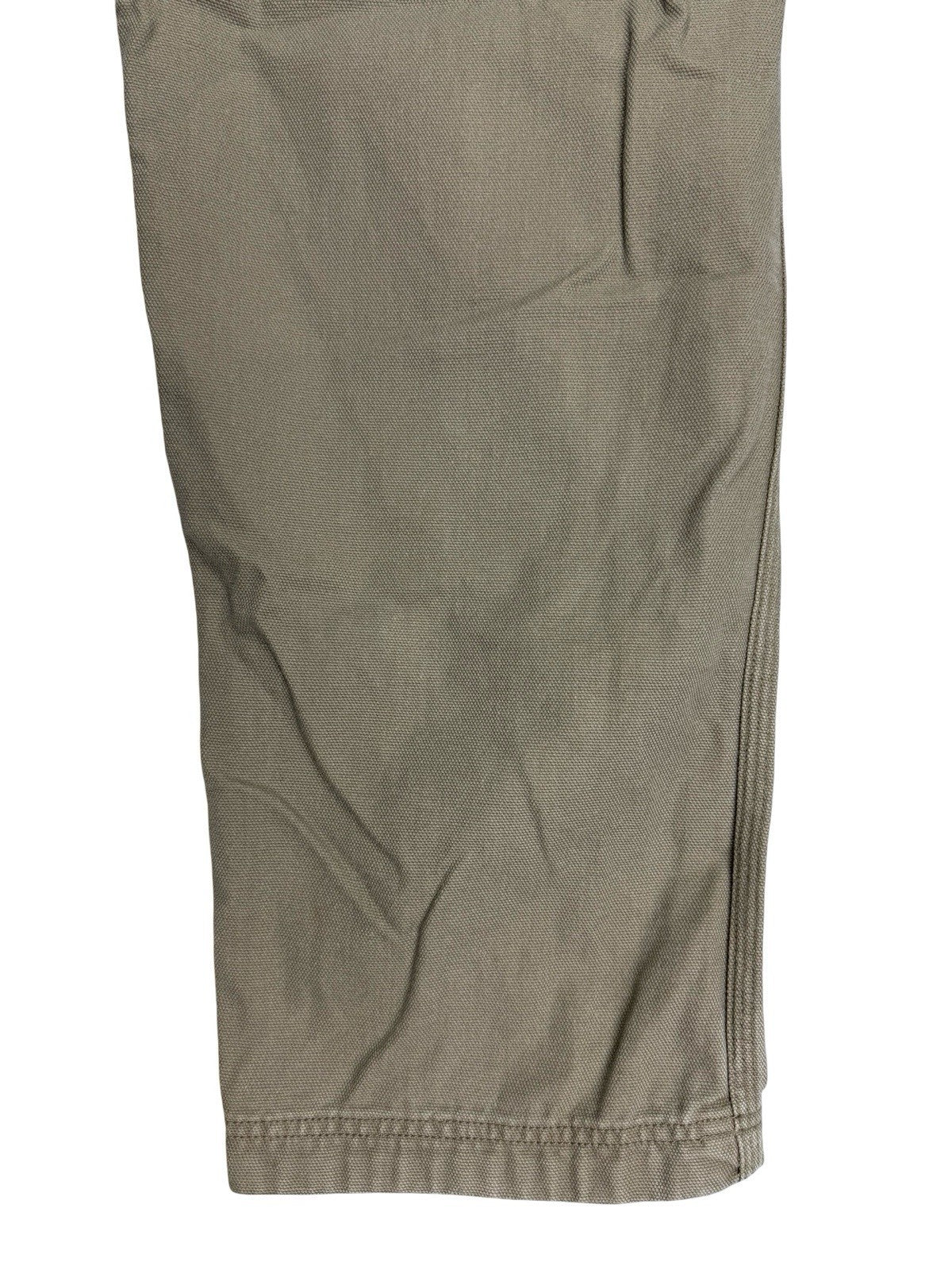 Duluth Beige Cargo Carpenter Denim Jeans 32W 30L