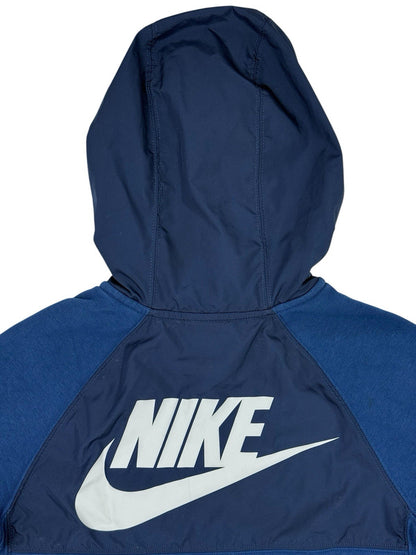 Nike Blue Zip Hooded Jacket Size Youth Medium