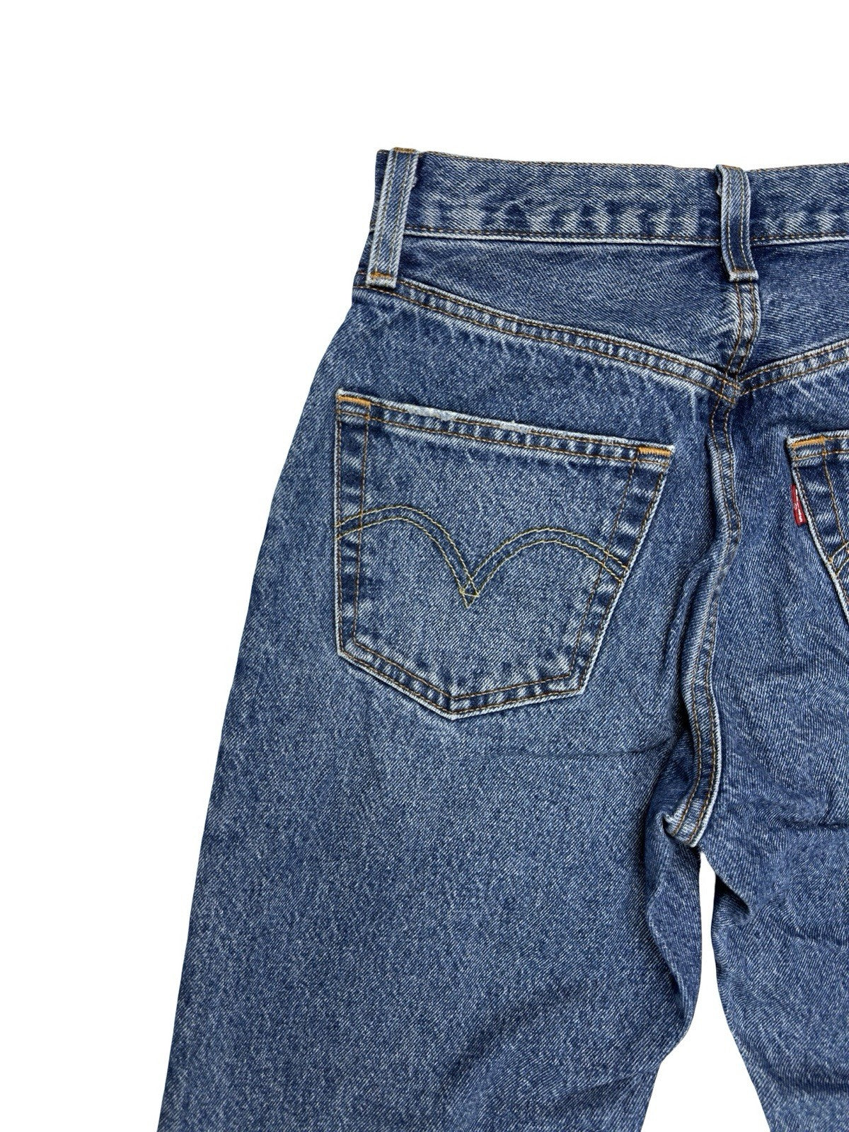 Levi's 501 Women's Blue Denim Straight Fit Jeans 24W 30L