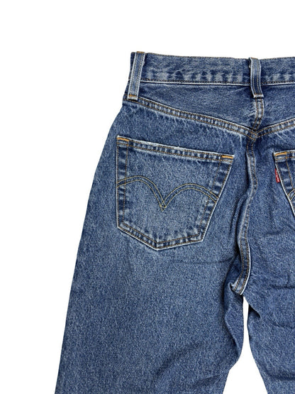 Levi's 501 Women's Blue Denim Straight Fit Jeans 24W 30L