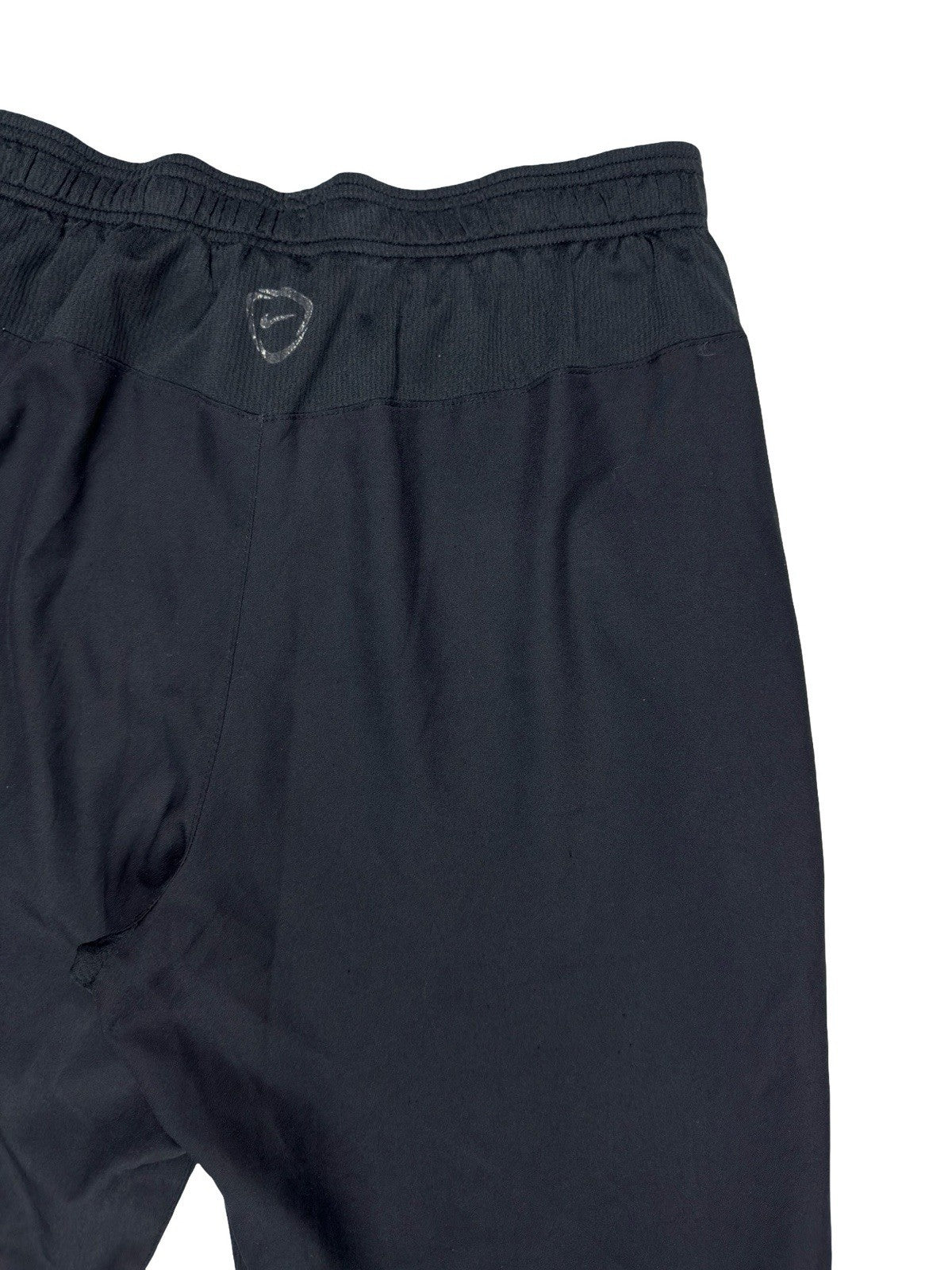 Nike Black Polyester Active Zipped Track Pant Bottoms Medium