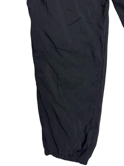 Fila Retro Black Lined Nylon Tracksuit Bottom Trousers XL