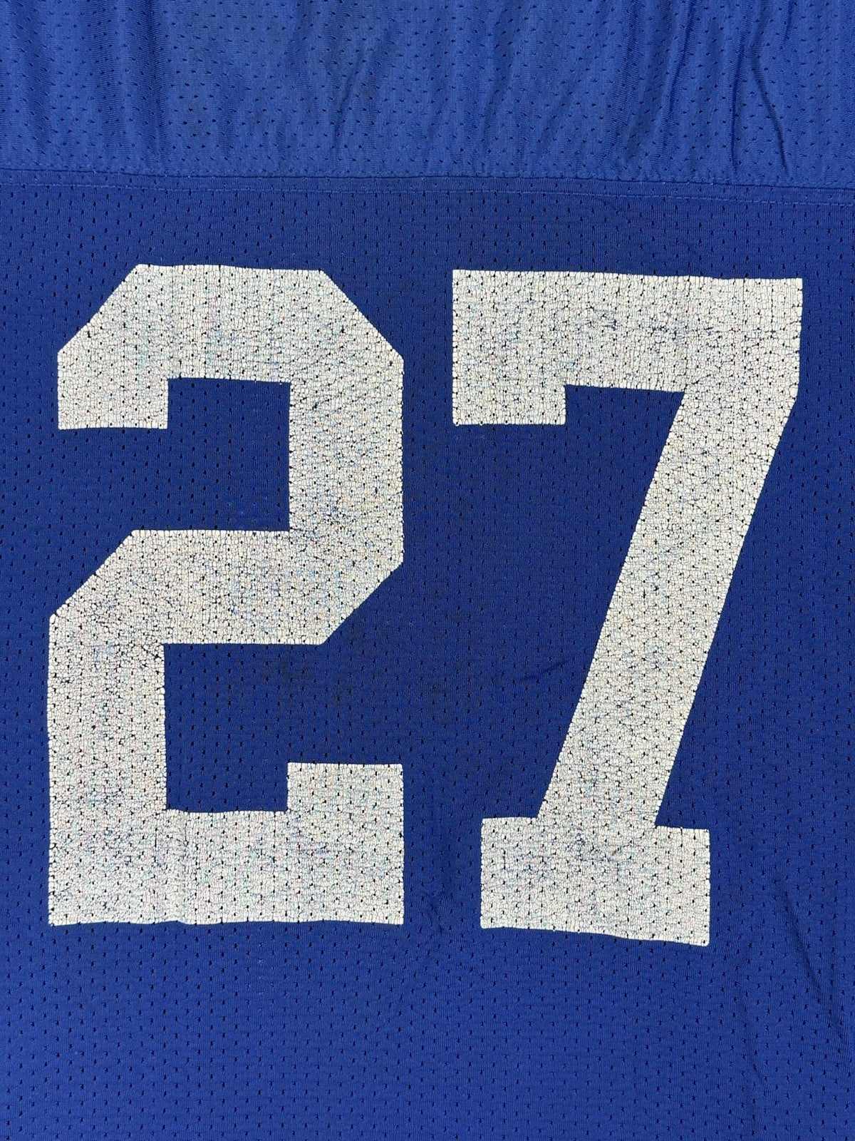 Russell Athletic Blue Mesh American Football Training Top Large
