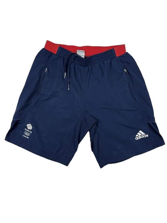 Adidas Blue Team GB London 2012 Olympics Sport Shorts Small 30W