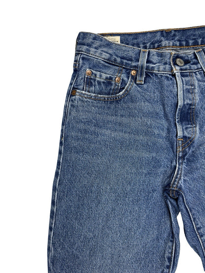 Levi's 501 Women's Blue Denim Straight Fit Jeans 24W 30L