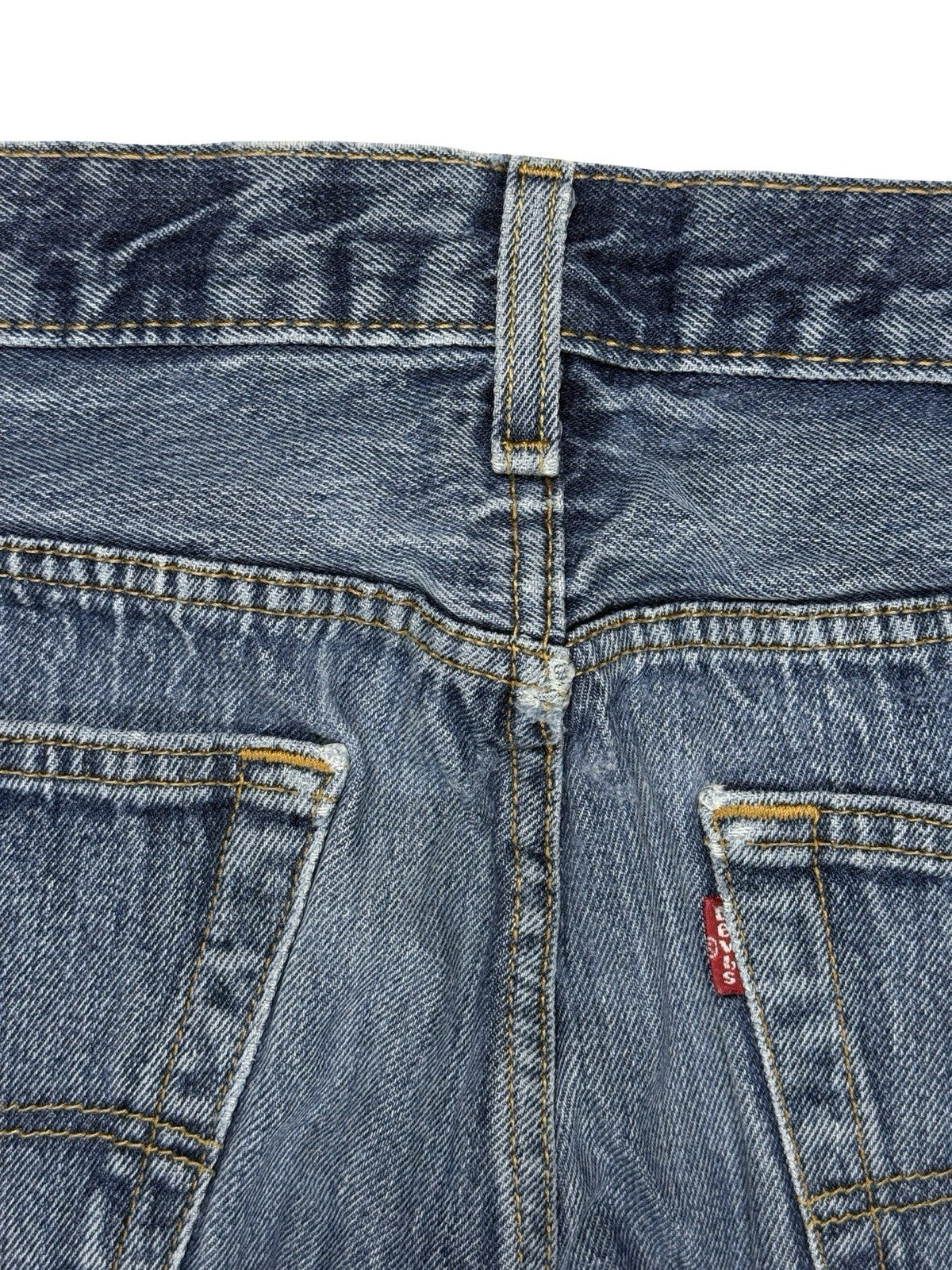 Levi's 501 Blue Straight Leg Denim Jeans 36W 32L