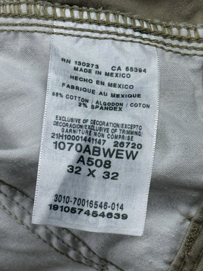 Wrangler Beige Relaxed Fit Cargo Trousers 32W 32L