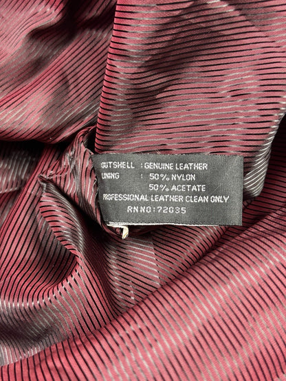 Joseph Barry Retro Brown Genuine Leather Jacket Large