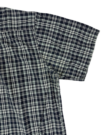 Carhartt Essential Blue Plaid Short Sleeve Button Cotton Shirt 2XL