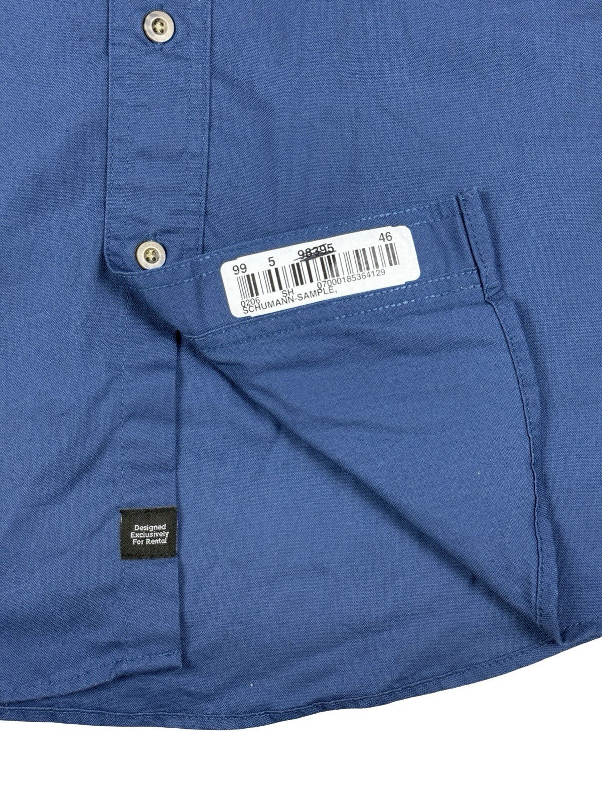 Carhartt Blue Short Sleeve Button Work Shirt Medium