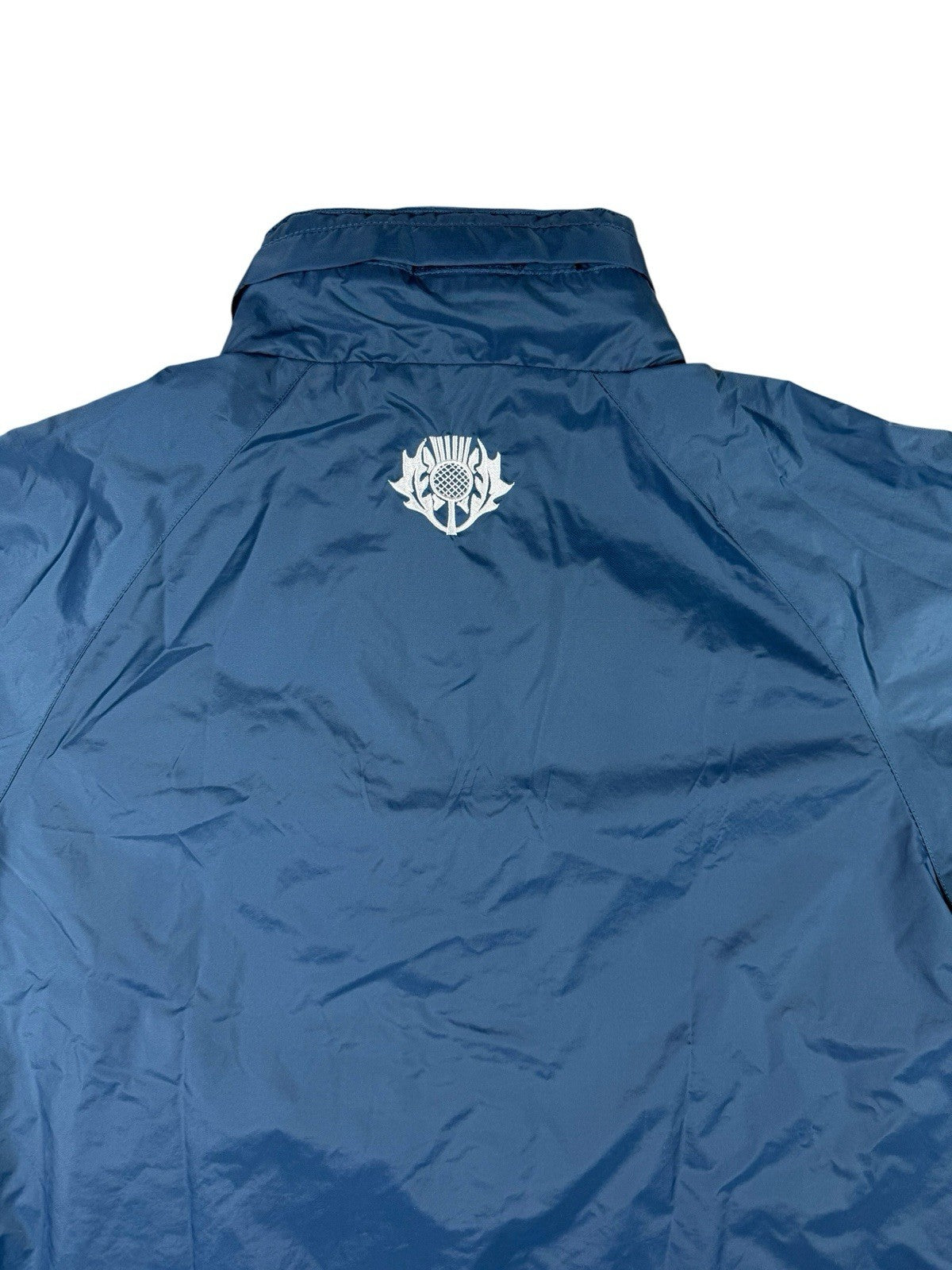 Scotland Rugby Championship 2013 Blue Zip Rain Jacket Medium