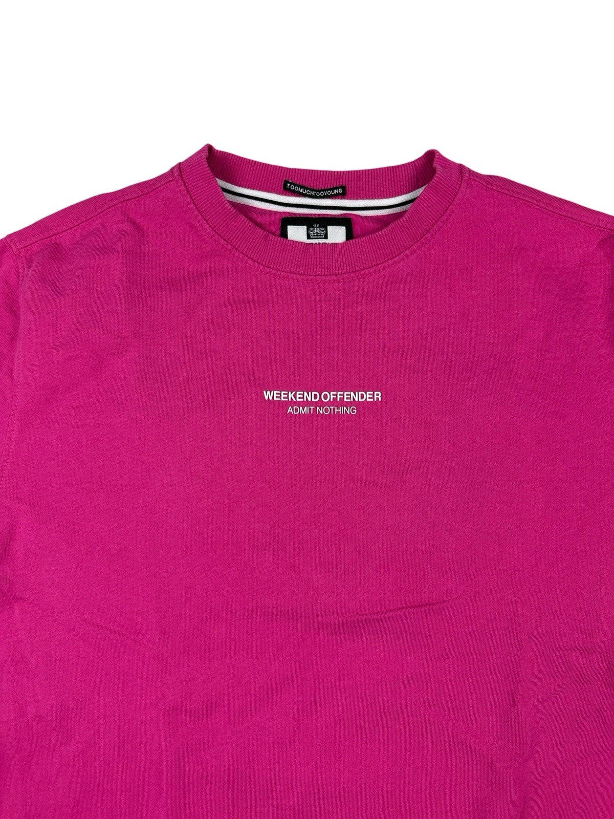 Weekend Offender Pink Admit Nothing Jumper Small