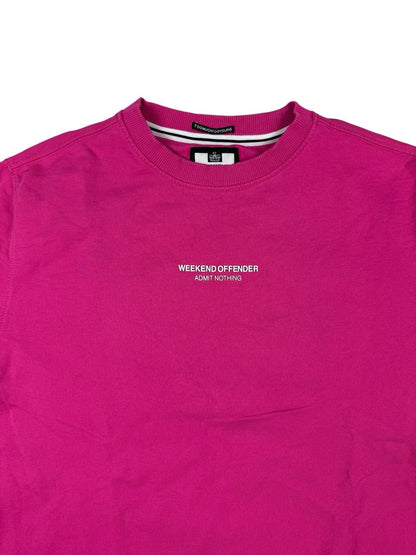 Weekend Offender Pink Admit Nothing Jumper Small