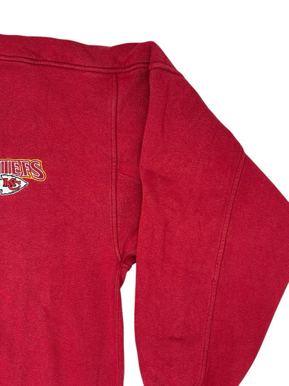 Kansas City Chiefs Vintage Red Button Up Jumper Medium