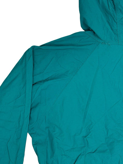 LL Bean Green Retro 1/2 Zip Poncho Medium