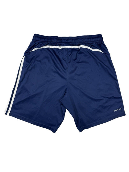 Adidas Blue Retro Climalite Sport Exercise Training Shorts Large