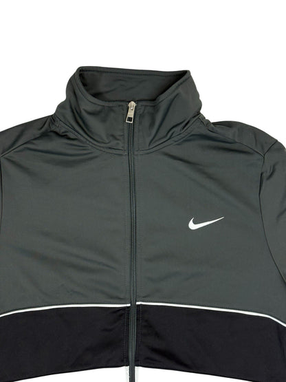 Nike Grey Zipped Track Jacket Medium