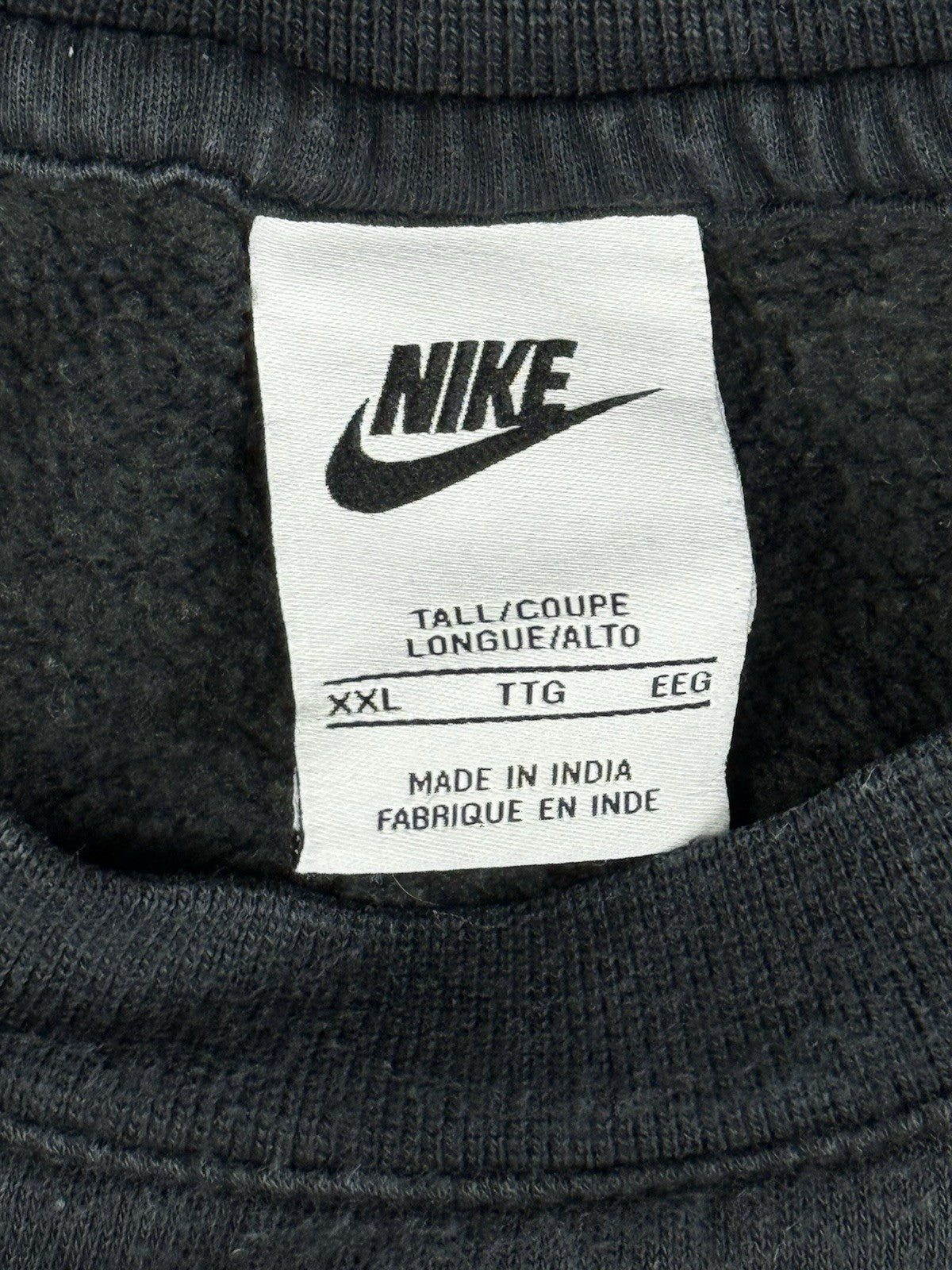 Nike Black Club Crew Embroidered Jumper 2XL