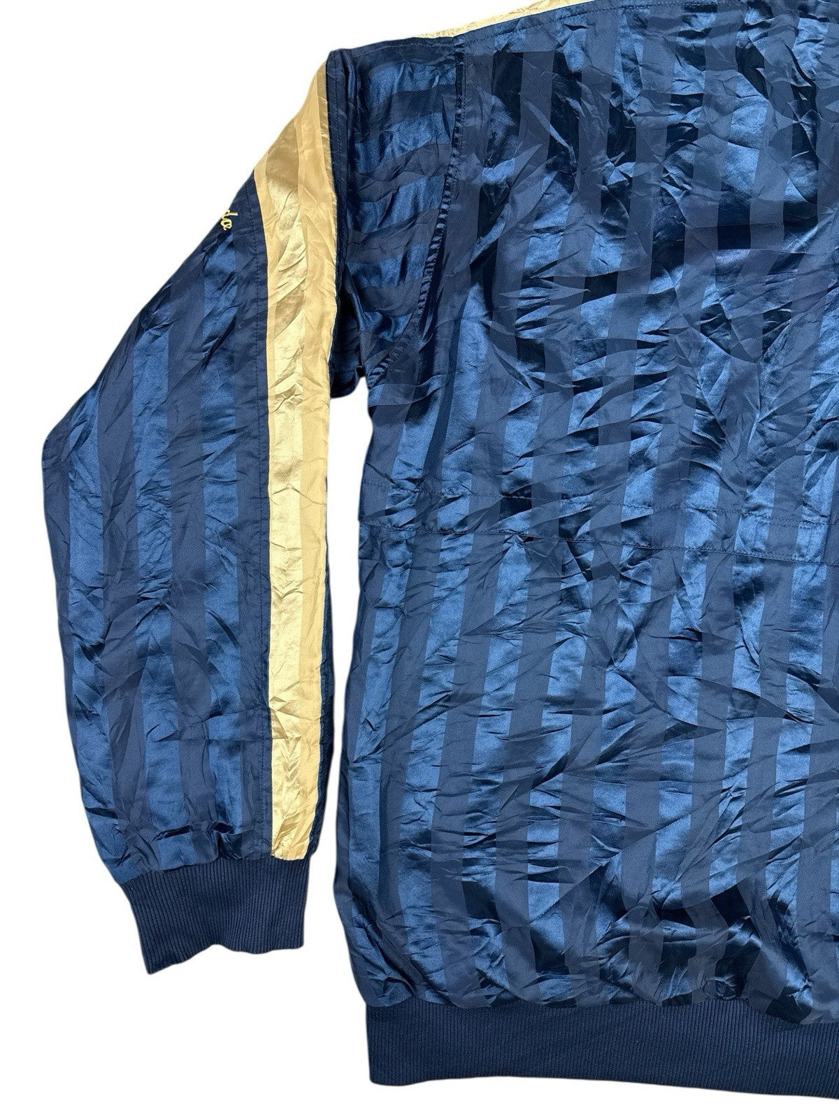 Puma Retro Blue Striped Japanese Football Track Jacket Large