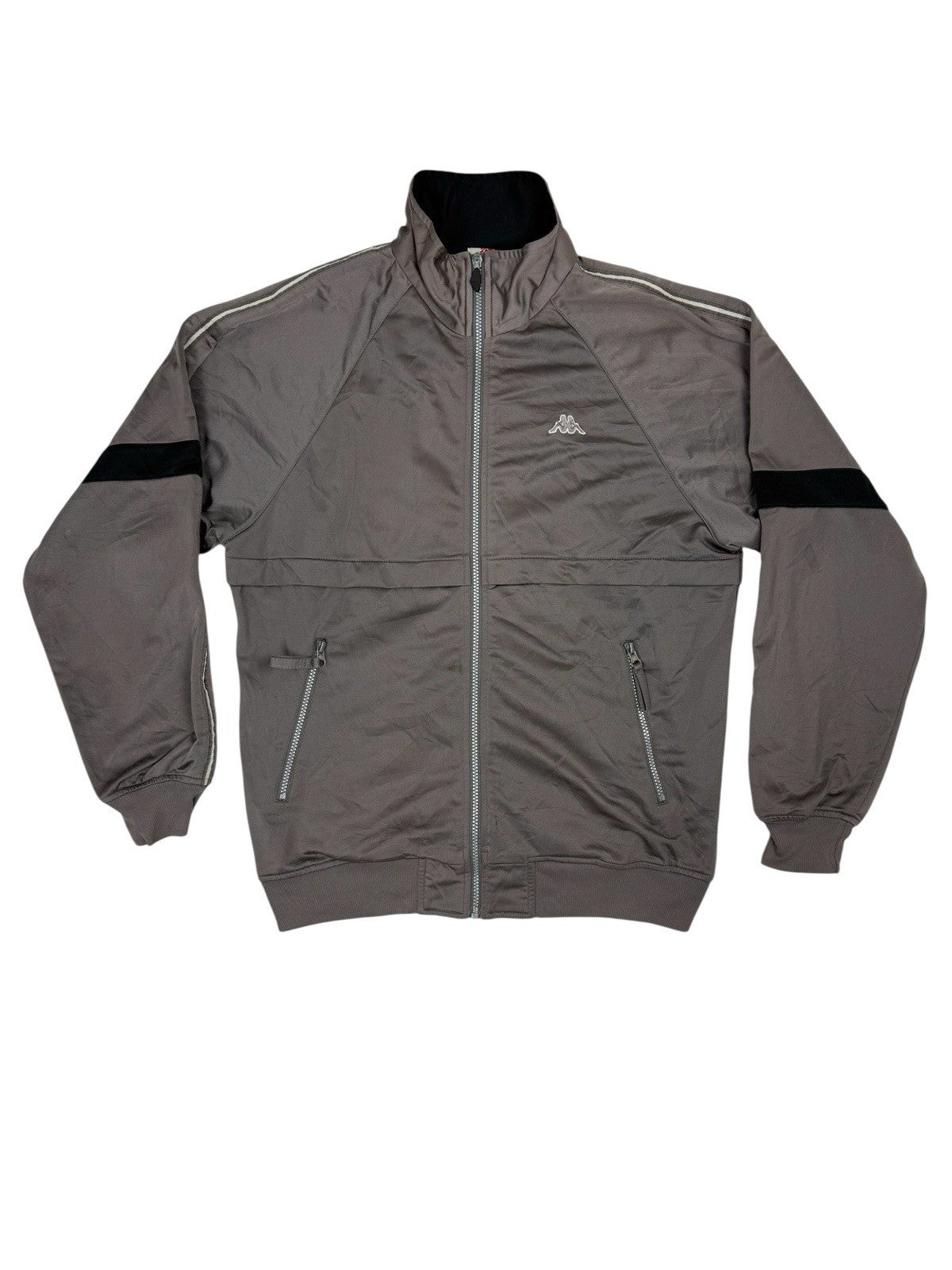 Kappa Retro Grey Zip Track Jacket Medium
