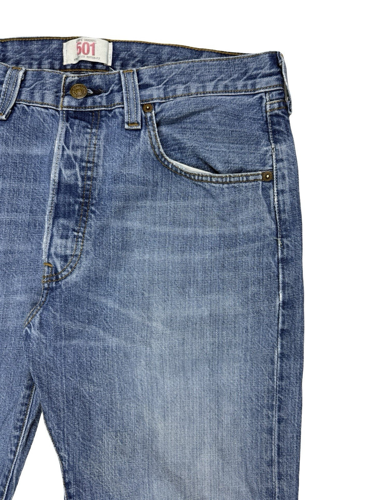 Levi's 501 Original Blue Straight Leg Denim Jeans 32W 32L