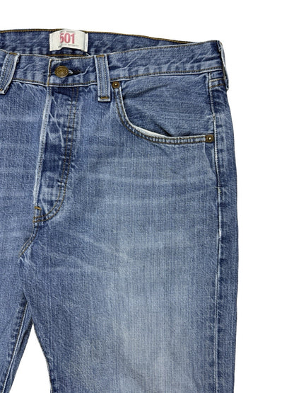 Levi's 501 Original Blue Straight Leg Denim Jeans 32W 32L
