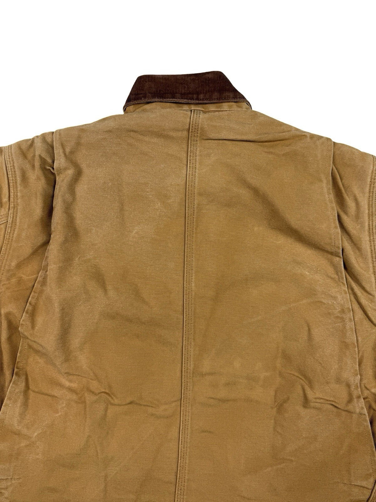 Carhartt C01 6BLC Vintage 90s Brown Chore Coat Jacket Blanket Lined USA XL