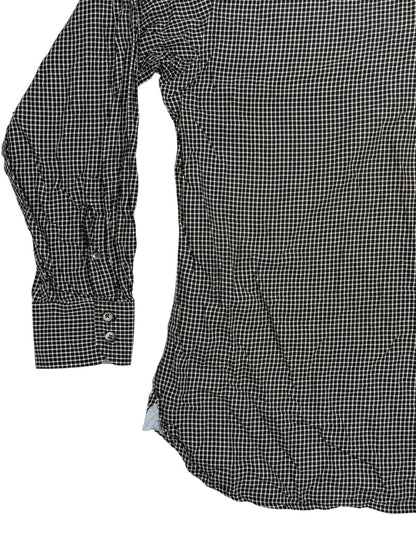 Tommy Hilfiger Black Check Collared Shirt 2XL