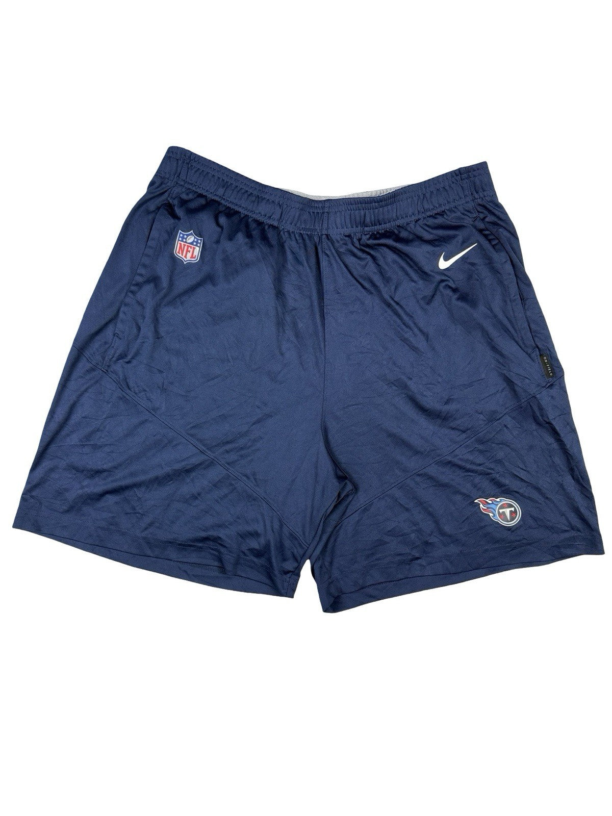 Nike NFL Blue Dri-FIT Tennessee Titans On-Field Active Sport Shorts Large
