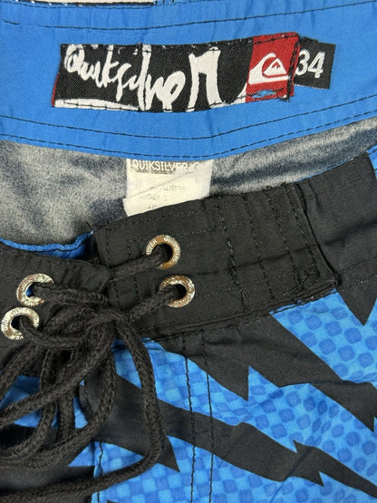 Quiksilver Retro Y2K Crazy Fox Pattern Board Swim Shorts 34W Large