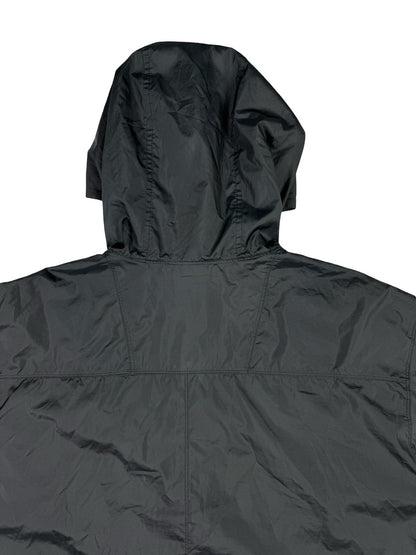 Columbia Grey Polyester Hooded Zip Rain Jacket XL