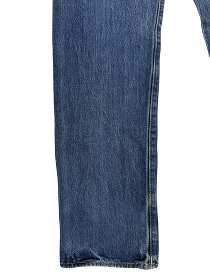Levi's 501 Blue Denim Straight Leg Jeans Size 29W 30L