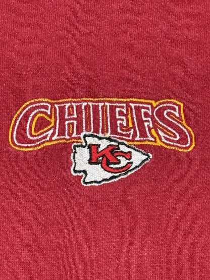 Kansas City Chiefs Vintage Red Button Up Jumper Medium