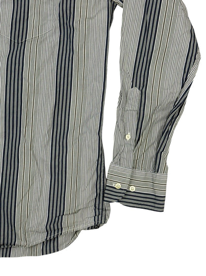 Lacoste Retro Blue Striped Shirt Large