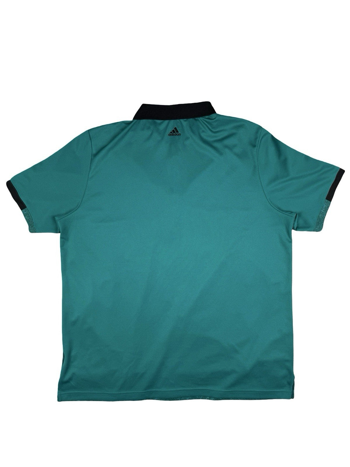 Adidas Green Topography Pattern Climacool Polyester Polo Top XL