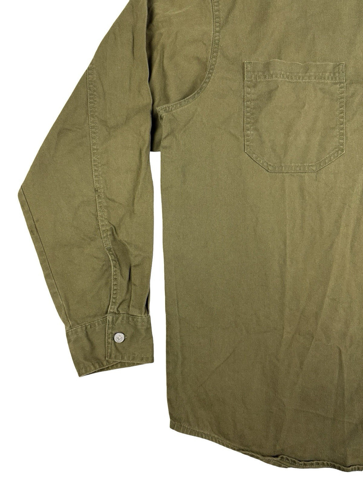 Levi's Y2K Green Button Western Denim Shirt Large