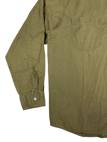 Levi's Y2K Green Button Western Denim Shirt Large