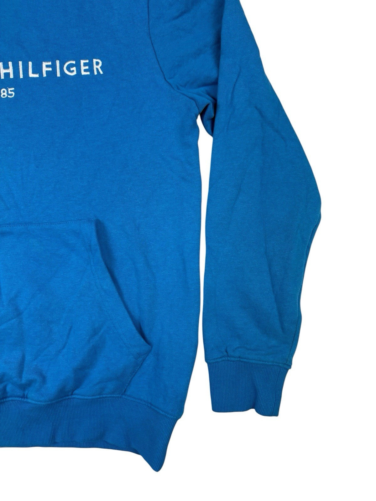 Tommy Hilfiger Blue 1/4 Zip Embroidered Jumper Medium