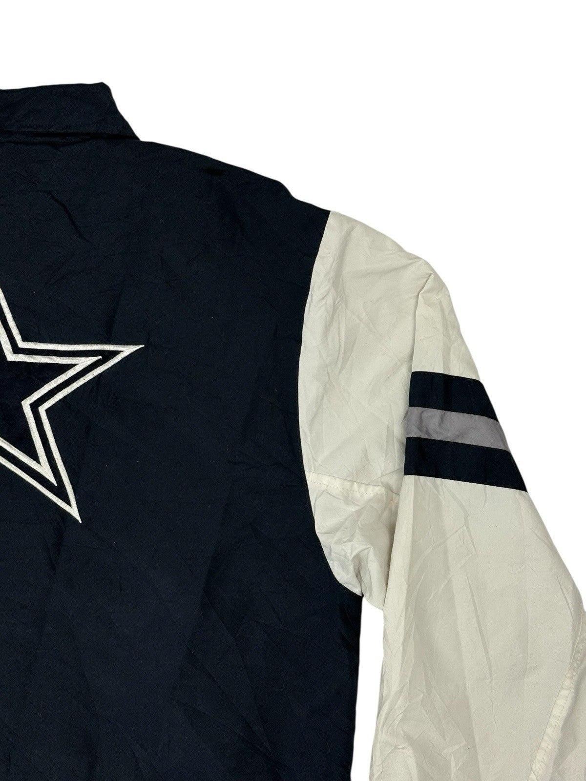 Dallas Cowboys NFL Blue Windbreaker Zip Track Jacket Medium
