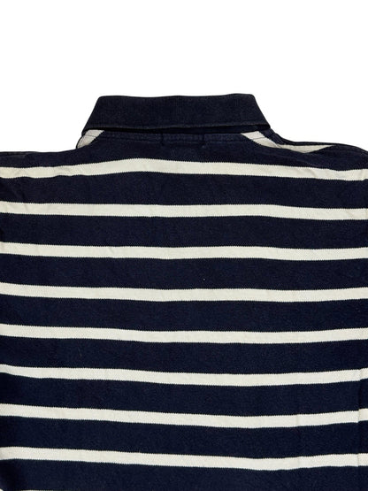 Polo Ralph Lauren Blue Striped Polo Top Size Large (16/18)