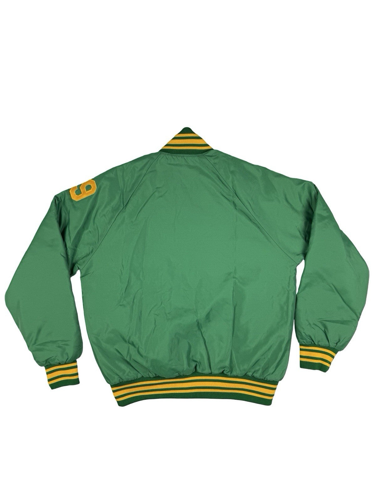 Vintage Green Insulated MVP American Football Letterman Jacket Medium