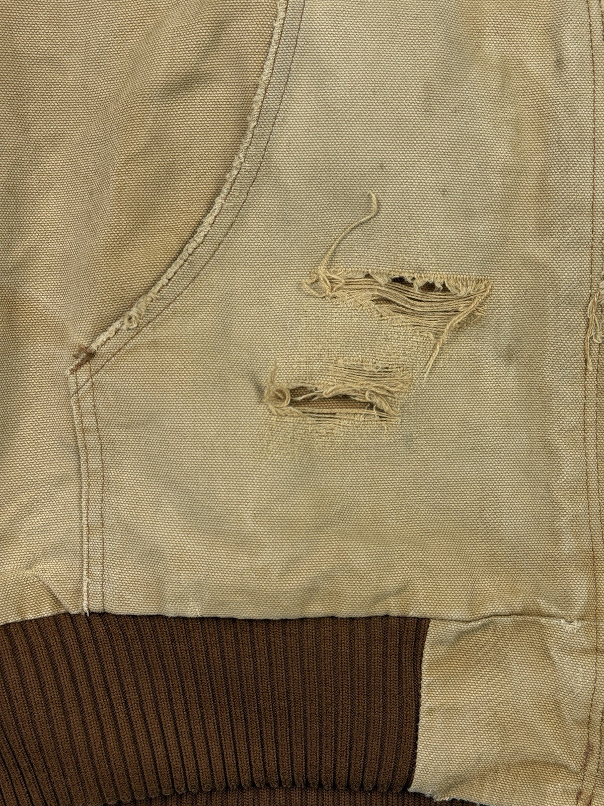 Carhartt J140 Brown Hooded Active Zip Workwear Jacket Large Regular