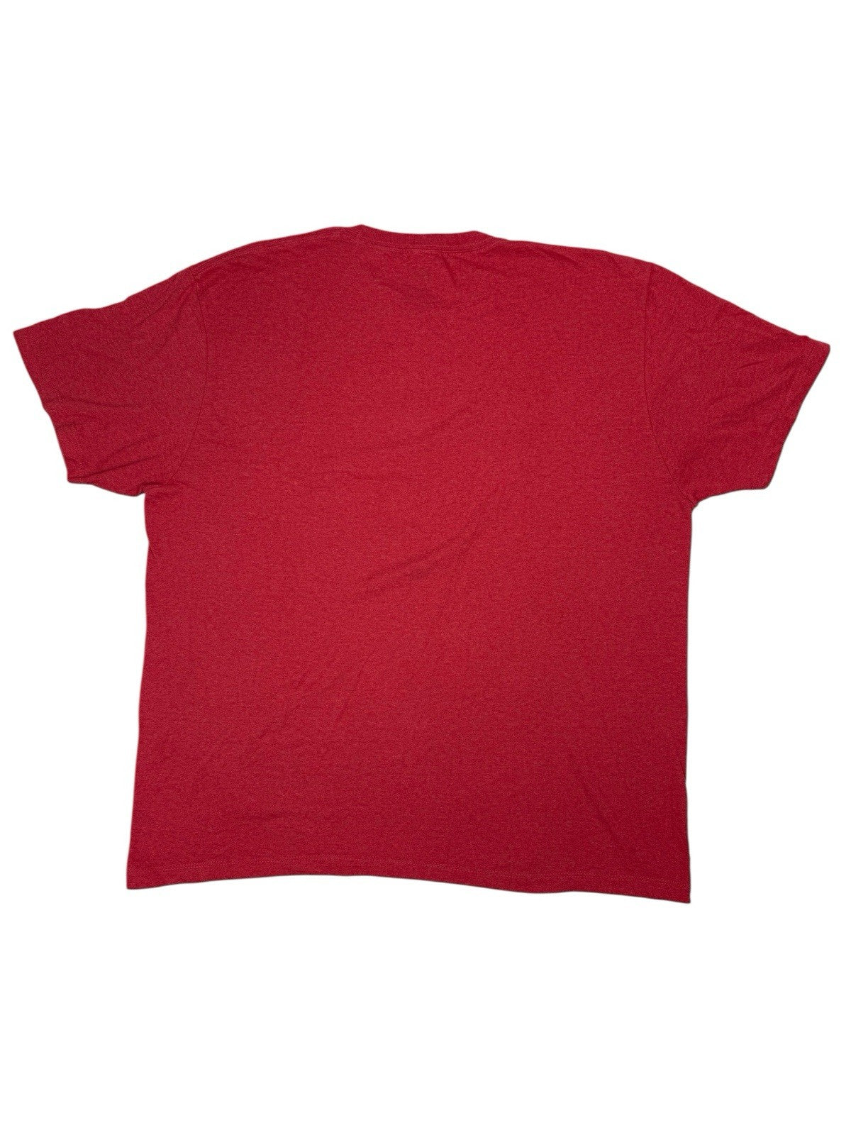 University of Wisconsin Red Distressed Print American College Top T-Shirt Large