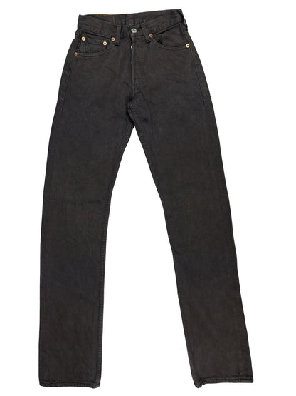 Levi's 501 Vintage Brown Straight Leg Denim Jeans 26W 34L