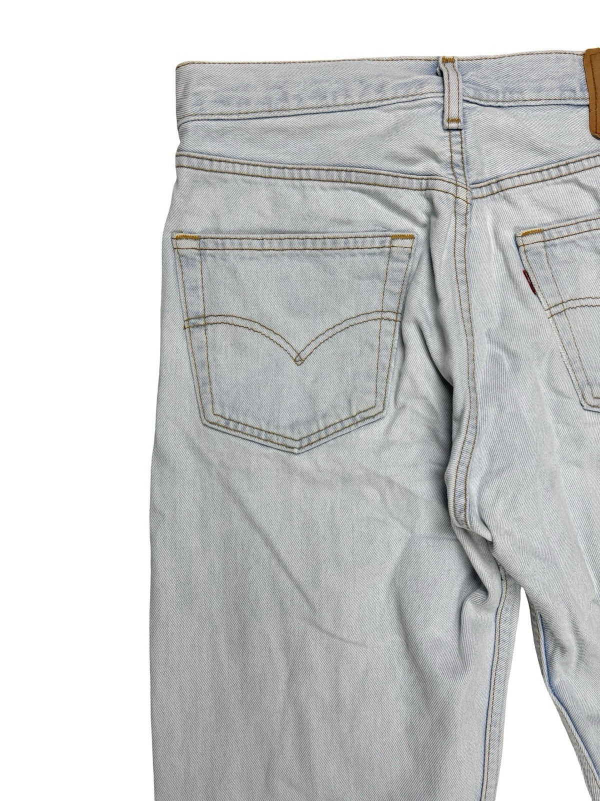 Levi's 501 Light Blue Vintage 00's Straight Leg Denim Jeans 33W 30L