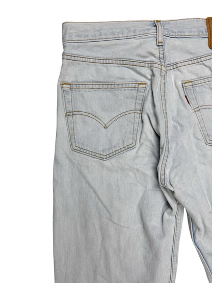 Levi's 501 Light Blue Vintage 00's Straight Leg Denim Jeans 33W 30L