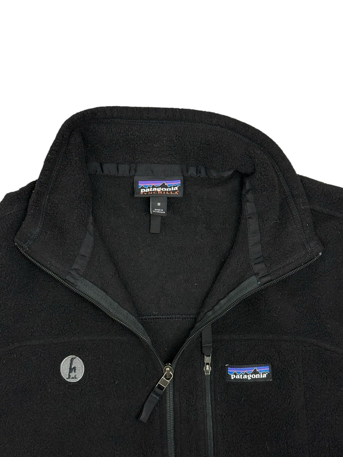 Patagonia Black Synchilla Zip Fleece Jacket Medium