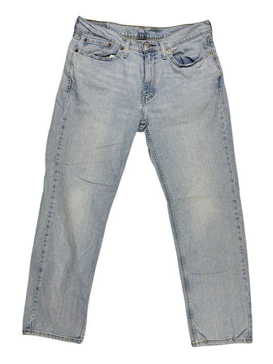 Levi's 514 Light Blue Denim Straight Leg Jeans 33W 30L