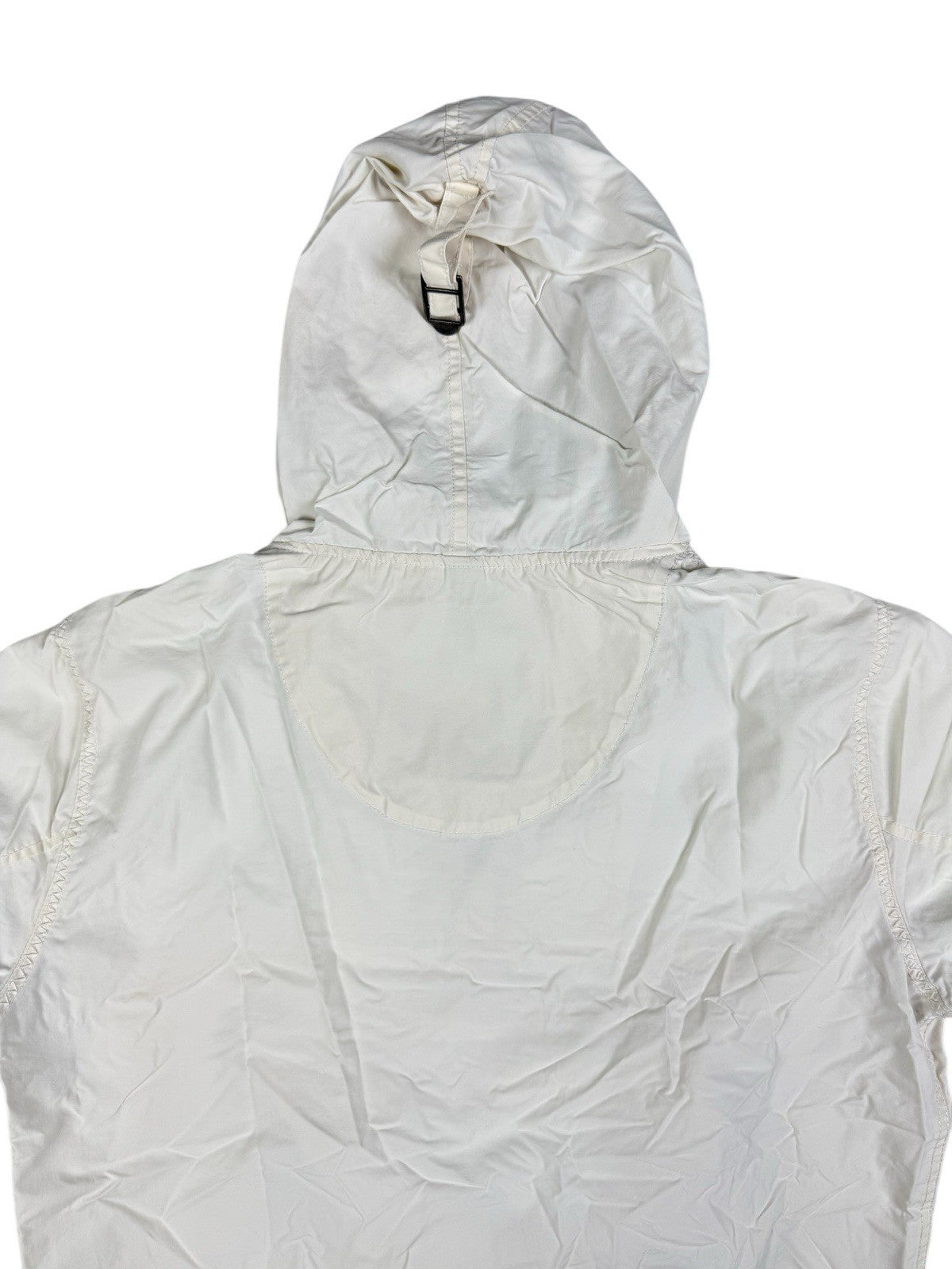 Napapijri Geographic White Retro 1/4 Zip Hooded Anorak Jacket Small